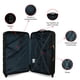thumbnail image 4 of Set de 3 Maletas Rigidas 4 Ruedas Pianeta MRAD Negro, 4 of 7