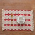 thumbnail image 3 of Washranp Boho Placemats,Handmade Cotton Woven Geometric Pattern Heat Insulation Placemats for Dining Kitchen Wedding Decoration, 3 of 5