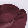 thumbnail image 5 of NinXxx Flat Cap Beret Soft Hat Adjustable Inner Band Style Headwear For Daily Leisure Ensemble Wine, 5 of 5