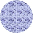 thumbnail image 1 of Ahgly Company Machine Washable Indoor Round Transitional Purple Area Rugs, 6' Round, 1 of 7