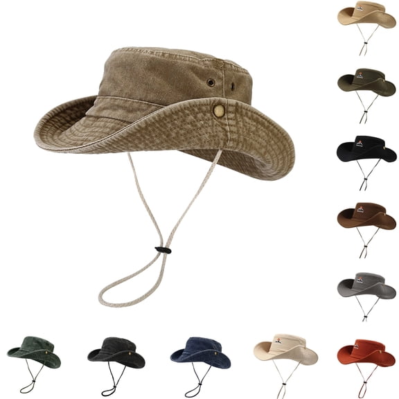 HNMKIU Bucket Hat Men Women Breathable Wide Brim Boonie Hat Outdoor Mesh Cap For Travel Fishing