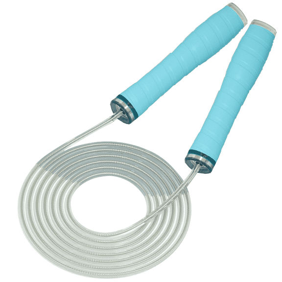 Cordless Jump Rope for Fitness, Adjustable Jump Rope for Workout, Silicone Handle with Ball Bearing