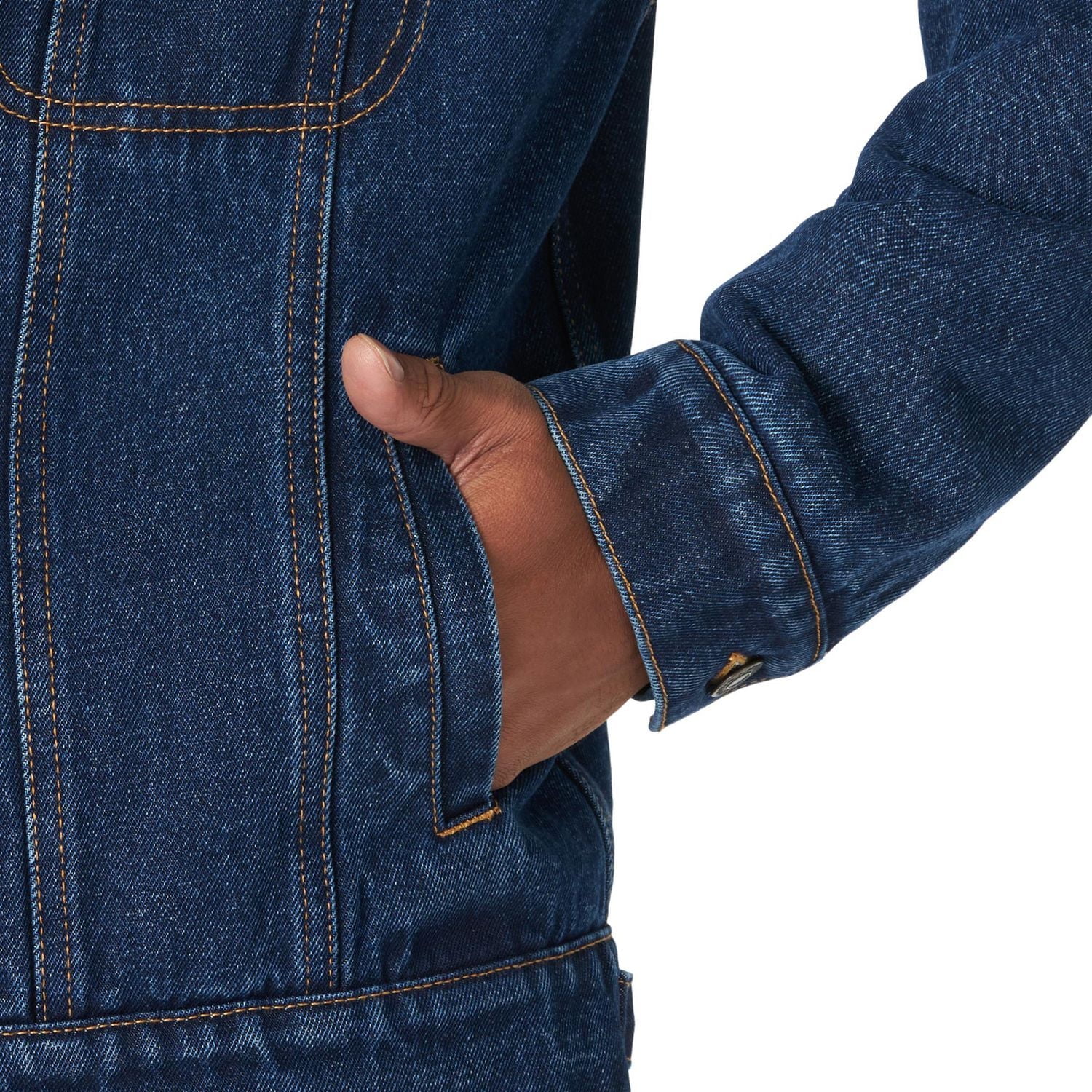 Wrangler Men's Sherpa Lined Denim Jacket