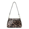 thumbnail image 5 of Genuine leather, leopard print, crocodile print, cross-body, shoulder bag for women, wallet, storage bag, detachable shoulder strap, postal bag, 5 of 7