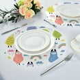 thumbnail image 6 of Coolnut Llama Round Placemats Waterproof Non-Slip Washable Place Mats Polyester Table Mats Set of 1 Heat Resistant for Home Kitchen Holiday Party Home Decor Gifts, 6 of 7