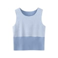 thumbnail image 1 of Posijego Débardeurs pour Filles et Garçons, Col Rond, Coton, Basiques, Sans Manches, 1 of 6