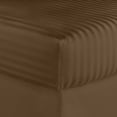 thumbnail image 3 of 1200 Thread Count 100% Cotton Stripe Sheet Set (California King, Brown), 3 of 4