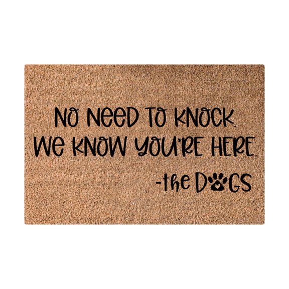 Coir Mat Ourdoor Mat Coco Doormat for Outdoor and Indoor uses, Home Décor Heavy Duty Door Mat for Entryway Outside Yard Home Decoration Floor Door Mat for Indoor Outdoor Clearance, No Need To Knock