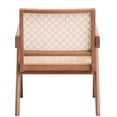 thumbnail image 3 of Natural Accent Chair With Stable Wooden Base For A Modern Bedroom Finish And Wood Comfortable Seating In Living Area, 3 of 5