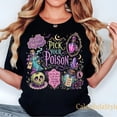 thumbnail image 2 of Villains Cartoon Shirt, Pick Your Poison Halloween, Poison Halloween Tee, Princess Halloween, Villain Halloween Tee, Spooky Halloween Drinks, 2 of 4