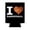 "Heart", variant on 1 Pack - I "Heart" Love Basketball Drink Cooler Sleeve