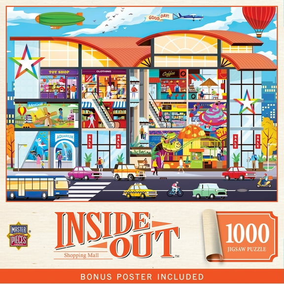 MasterPieces Inside Out - Shopping Mall 1000 Piece Puzzle