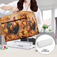 thumbnail image 6 of HELLHERO Rooster Autumn Leaves Sewing Machine Cover with Handle Portable Protective Cover for Housewife, 6 of 8