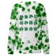 thumbnail image 4 of Xuyuer Women's Round Neck St. Patrick's Day Printed Long Sleeve Shirts Sweatshirt - Festive Holiday Graphic Pullover Top for Seasonal Parties, Gift Exchanges and Cozy Spring Summer Wear, 4 of 5