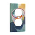 thumbnail image 2 of Yayeee Duplex Wall Plate 1-Gang 4.5"x2.7" Home Receptacle Light Switch Decorative Outlet Cover, Goldfish Bowl, 2 of 7