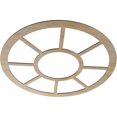 thumbnail image 2 of 36"OD x 13 1/8"ID x 3/8"T Grace Wood Fretwork Pierced Ceiling Medallion, Hickory, 2 of 3