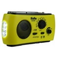 thumbnail image 3 of Kaito KA332W Portable Hand Crank Solar AM FM NOAA Weather Radio with 3-LED Flashlight - Yellow, 3 of 4