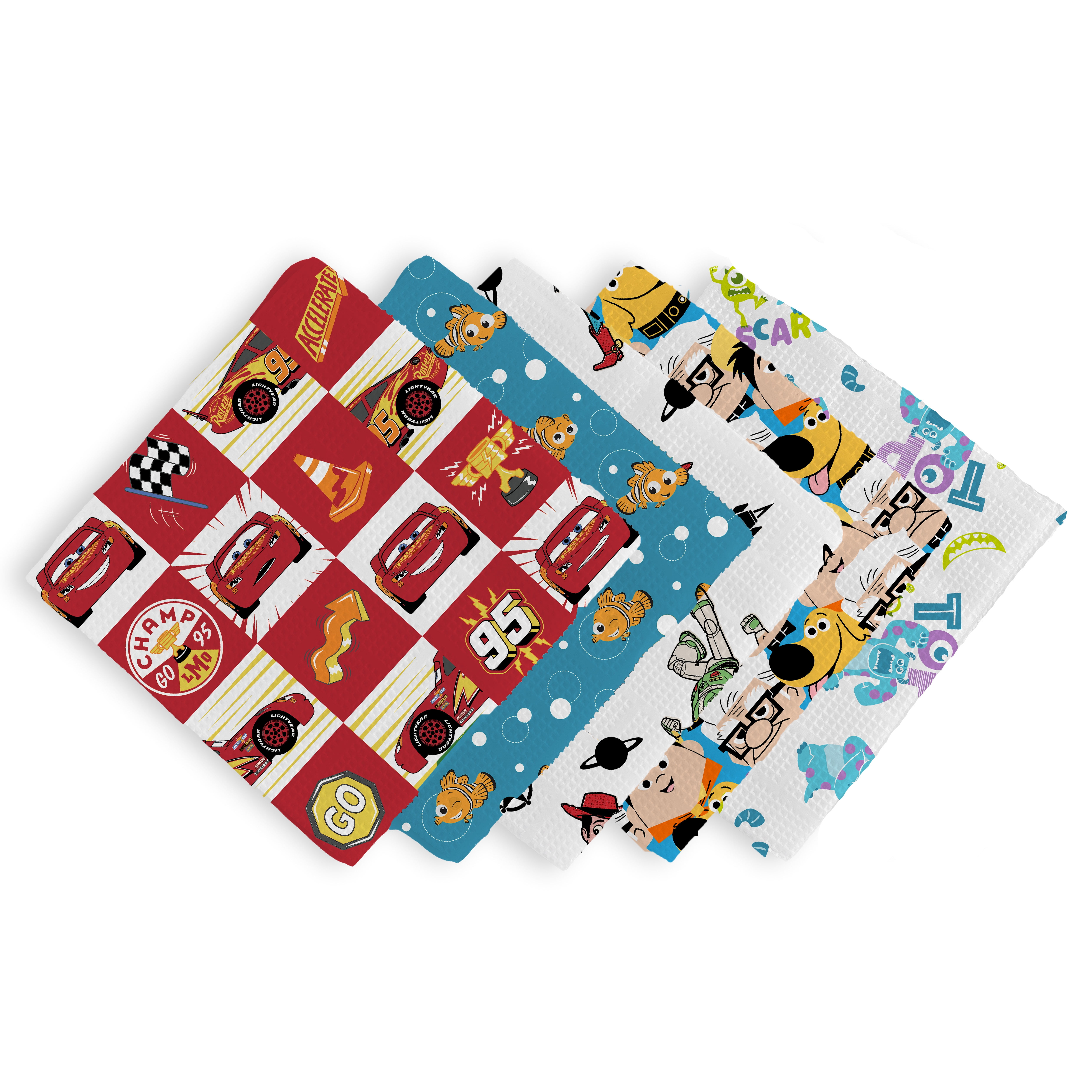 Springs Creative Cotton 21" Disney Pixar Assorted Fat Quarter Bundle, 5 Pieces