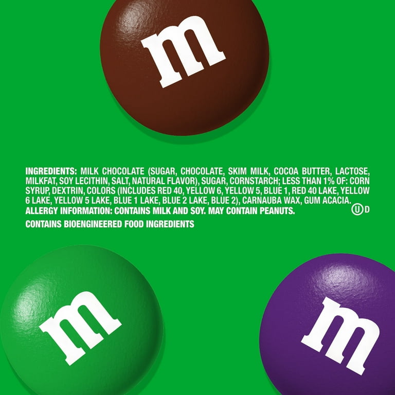 M&M's Milk Chocolate Candy Sharing Size Milk Chocolate - 3.14 oz (Pack of 6)