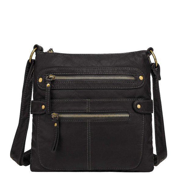 SCARLETON Crossbody Bags for Women, Purses for Women, Crossbody Purse with Multiple Pocket, Mothers Day Gifts Purse Small, H182001, Black