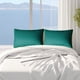 thumbnail image 4 of Almohada de plumón de grado hotelero, suave y de apoyo, tela amigable, no colapsable, núcleo verde, individual, 4 of 6