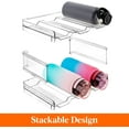 thumbnail image 4 of Lifewit Stackable Water Bottle Organizer for Cabinet, Freezer Clear Plastic Pack of 2, 4 of 9