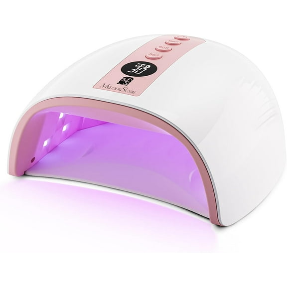 MelodySusie Rechargeable UV LED Nail Lamp, PLUS30G Cordless UV Nail Light with 3 Timer Settings