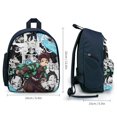 thumbnail image 2 of Demon Slayer Backpack Lightweight School Bags Bookbag Travel Hiking Camping Daypack, 2 of 6