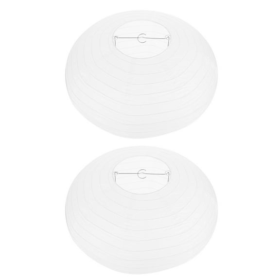 GOOHOCHY Lantern White 2Pcs 15.7x15.7x8.7in Paper Iron