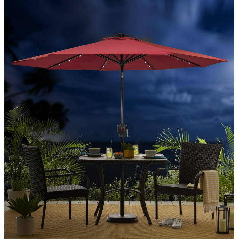 lights for under patio umbrella Wood Grain LED Light Giantex 15ft Large Outdoor Shop By School you can use a Size:36V20AH