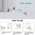 thumbnail image 4 of Retractable Clothesline, Stainless Steel Expandable Clothesline, Portable Clothesline Drying Rack 4.2m Adjustable Wire, Punch and Wall Mount for Indoo, 4 of 5