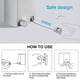 thumbnail image 4 of Retractable Clothesline, Stainless Steel Expandable Clothesline, Portable Clothesline Drying Rack 4.2m Adjustable Wire, Punch and Wall Mount for Indoo, 4 of 5
