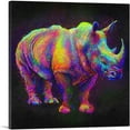 thumbnail image 1 of ARTCANVAS Black Rhinoceros Rhino Africa Canvas Art Print - Size: 26" x 26" (1.50" Deep), 1 of 9