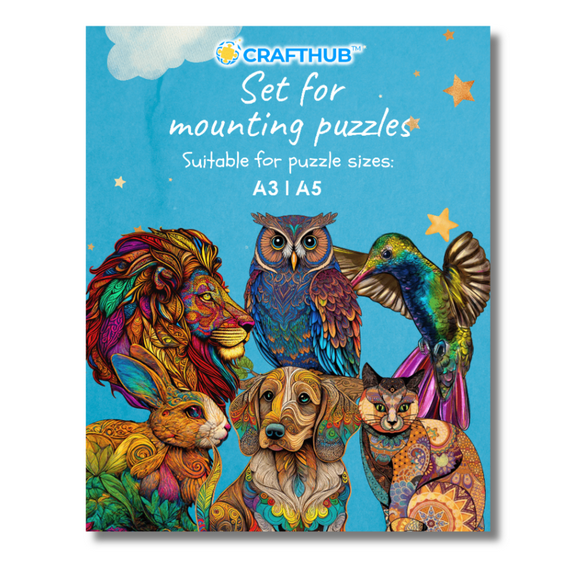 CRAFTHUB Puzzle Saver, Wooden Jigsaw Puzzles Mounting Kit for Wall Art, Size: A3 - A5