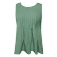 thumbnail image 5 of Ediodpoh Womens Tank Tops 2025 Flowy Peplum Tops for Women Dressy Sleeveless V Neck Tank Tops Women's Tops Green XS, 5 of 6