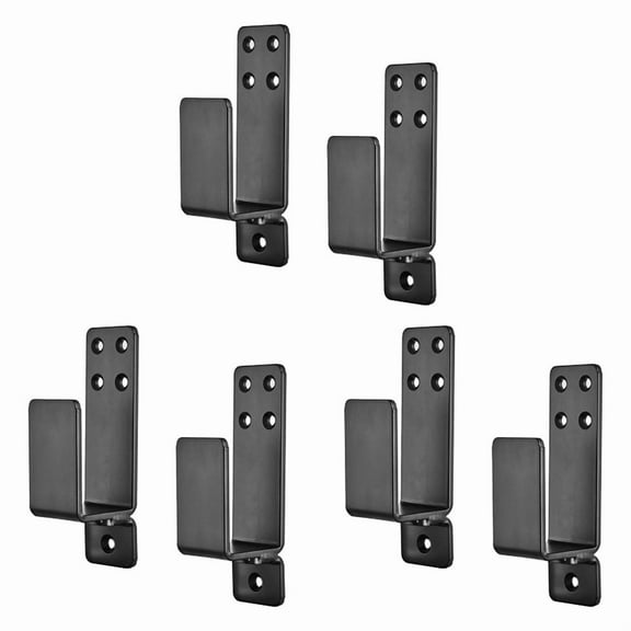 Door Brackets,6 Pack Drop Open Bar Holder for Home Security, 2X4 Bar Brackets Prevent Unauthorized Entry