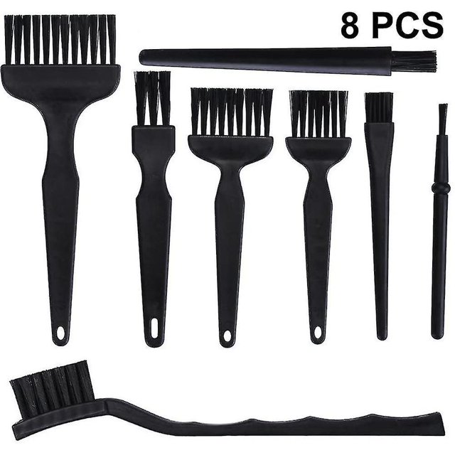 Cepillos antiestáticos 8 en 1, kit de cepillo de limpieza de teclado de nailon con mango de plástico portátil para computadora y espacios pequeños dontodent Kuyhfg Sin marca