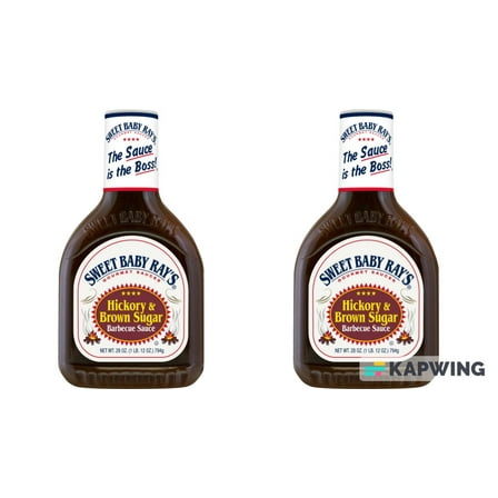 (PACK OF 2) Sweet Baby Ray's Barbecue Sauce Hickory and Brown Sugar  28 oz