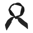 thumbnail image 1 of Head Tie Sports Headband Tie Headband for Running Working Out Tennis Karate Athletics Pirate Costumes (Black), 1 of 4