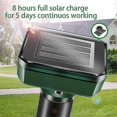 thumbnail image 3 of 4 Pack Solar Mole Repeller Stakes - Ultrasonic Mole Repeller - Solar Powered Mole Removal For Moles, Snakes, Voles, Gophers And Other Animals, 3 of 5