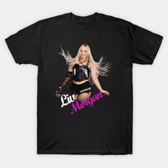 WWE Liv Morgan Wrestling Star Portrait Black T-Shirt