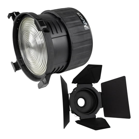 Aputure F10 Fresnel with F10 Barndoors for LS 600d Fresnel Attachment Bundle