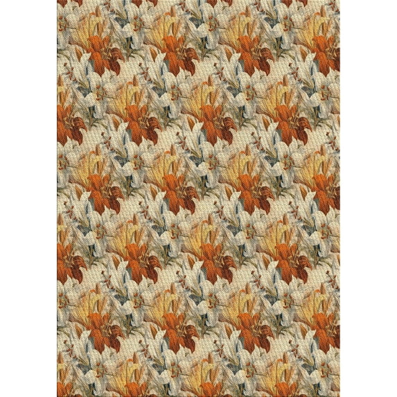 Ahgly Company Indoor Rectangle Patterned Saddle Brown Novelty Area Rugs, 5' x 8'