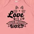 thumbnail image 4 of Inktastic Love is a 4 Legged Word with Cat Ears and Whiskers Boys or Girls Baby Bodysuit, 4 of 5