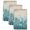 Tan, variant on Turquoise Jellyfish Coastal Kitchen Towels Set of 3, Summer Ocean Seaweed Vintage Absorbent Dish Towels for Kitchen, Microfiber Hand Towel, Quick Drying Tea Towel for Cleaning Decorative Dishcloths