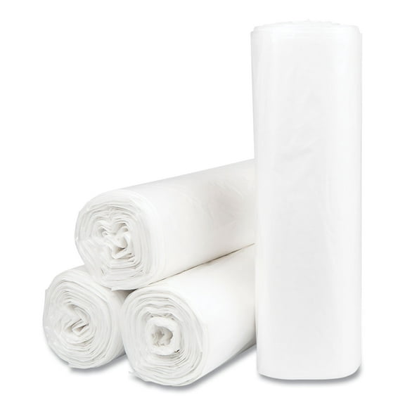 High-Density Commercial Can Liners Value Pack 30 gal 9 microns 30" x 36" Natural 500/Carton VALH3037N10