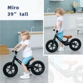 thumbnail image 6 of Trimate Toddler Balance Bike, Black - No Pedal Sport Bike for 3-5 Year Olds, 12" Inflated Tire, Perfect Gift for Boys and Girls with Inseam 16" - 21", 6 of 9