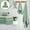 Sage Green262, variant on Tuvgenk Large Bath Towel Set Absorbent Quick Dry Set Of 8 Cotton Bath Towels Set Fade Resistant Sage Green Thick Soft Plush 55x28 inch for Shower