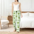 thumbnail image 4 of Balery Green Avocado Pantalones de pijama para mujer, pijamas ultraligeros, pantalones de estar por casa-Medium, 4 of 6