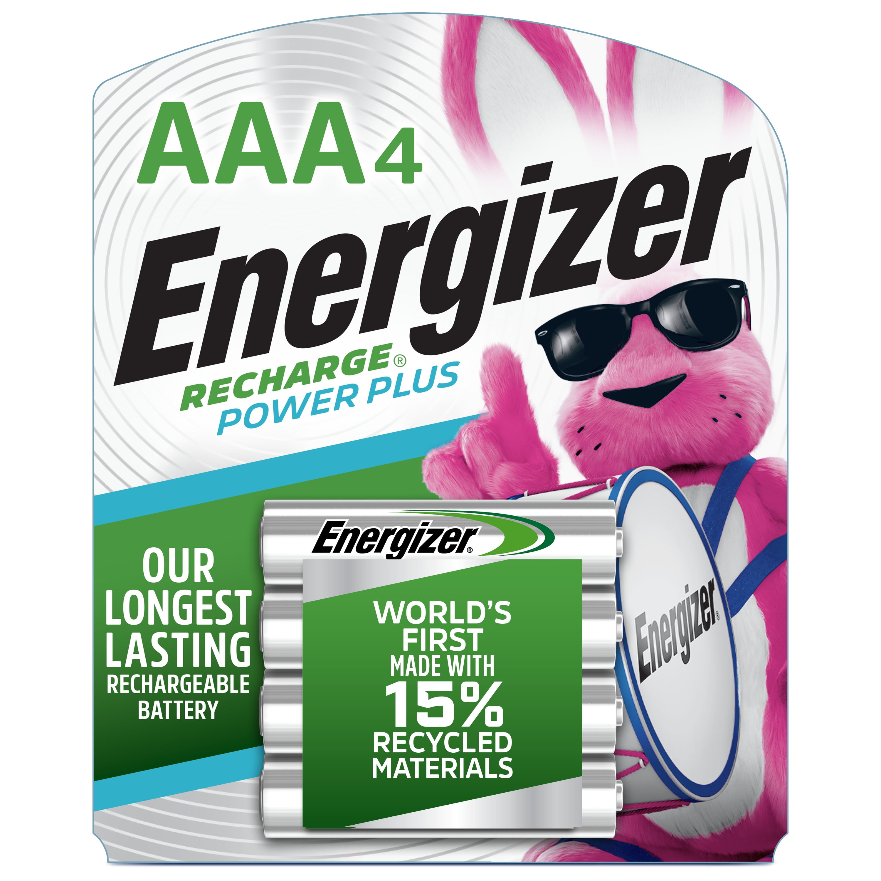 Energizer Rechargeable AAA Batteries (4 Pack) 800 mAh Triple A Batteries